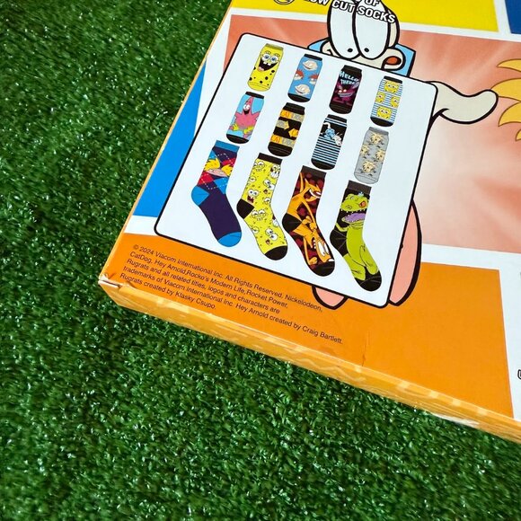 Nickelodeon 12 Days of Novelty Multicolor 4 Crew and 8 Low Cut Socks Sz 6-12 NEW - Picture 16 of 16